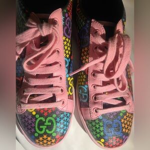 Gucci Print Multi Color Sneakers